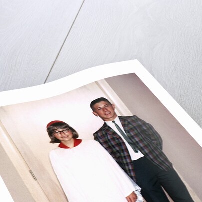 Grade school graduate with her brother, ca. 1966 by Anonymous