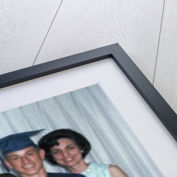 Eighth grade graduate with parents and sister, ca. 1967 by Anonymous
