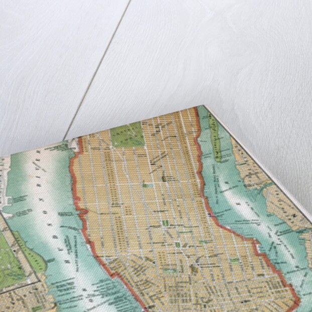 Map of lower Manhattan and Central Park by Anonymous