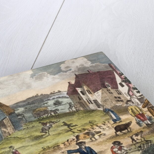 A regency farmyard by Anonymous