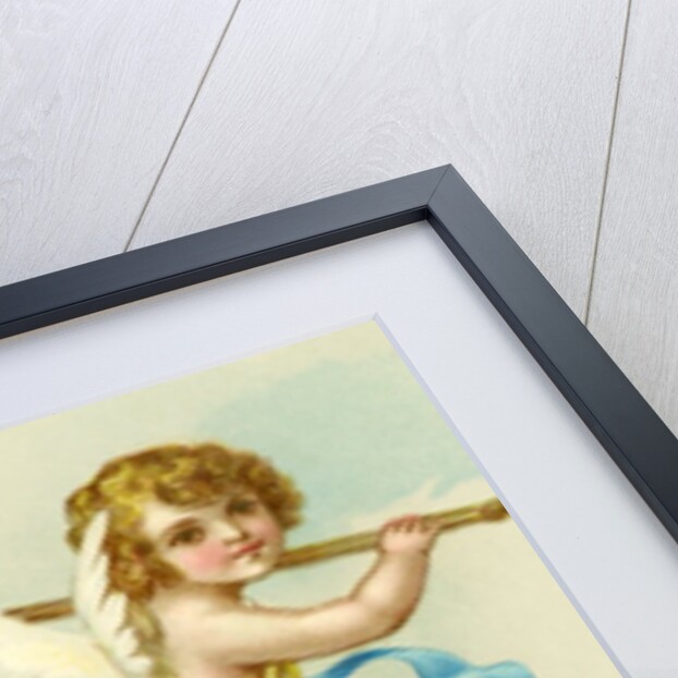 Valentine with two cherubs by Anonymous