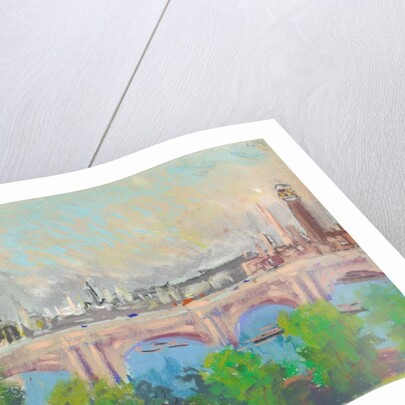 London Over Waterloo Bridge by Joseph Pennell