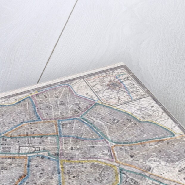 Galignani's Plan of Paris and Environs by Antonio Galignani