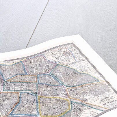 Galignani's Plan of Paris and Environs by Antonio Galignani