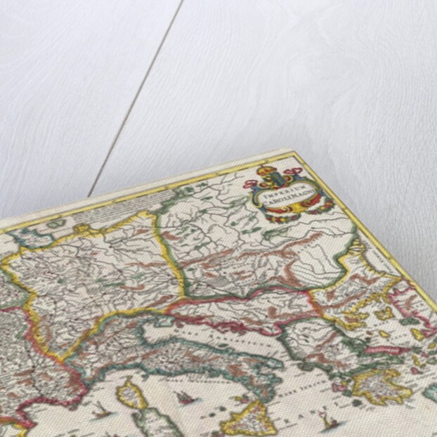 Map of the Empire of Charlemagne by Jan Jansson