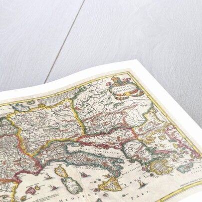 Map of the Empire of Charlemagne by Jan Jansson