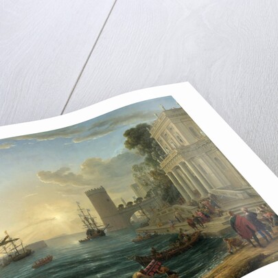 Seaport with the Embarkation of the Queen of Sheba by Claude Lorrain
