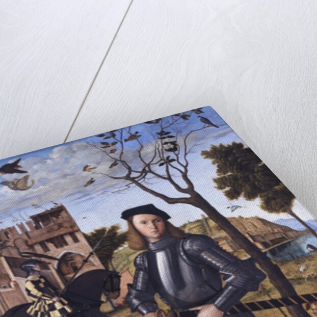 Young Knight in a Landscape (Portrait of a Knight) by Vittore Carpaccio