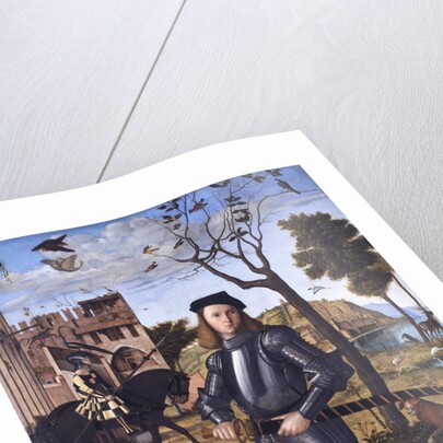 Young Knight in a Landscape (Portrait of a Knight) by Vittore Carpaccio