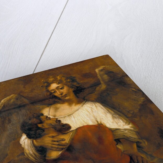 Jacob Wrestling with the Angel by Rembrandt van Rijn