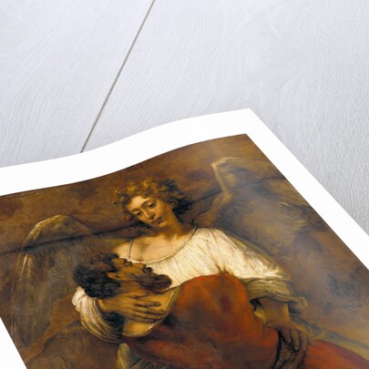 Jacob Wrestling with the Angel by Rembrandt van Rijn