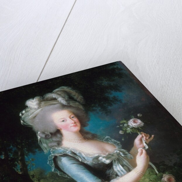 Marie-Antoinette with a Rose by Elisabeth Vigee-Lebrun
