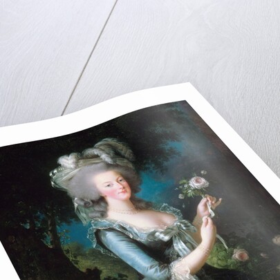 Marie-Antoinette with a Rose by Elisabeth Vigee-Lebrun