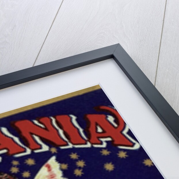 Czech English cotton label with Titania by Anonymous