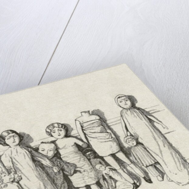 Victorian engraving of dolls by Anonymous