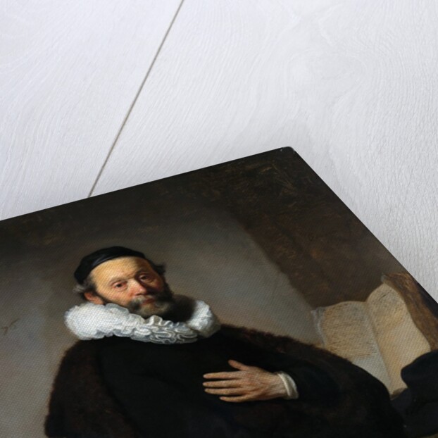Portrait of Johannes Wtenbogaert, Remonstrant Minister by Rembrandt van Rijn