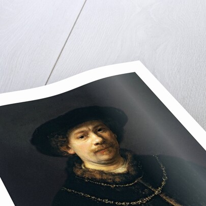 Self-Portrait with a Hat and Two Chains by Rembrandt van Rijn