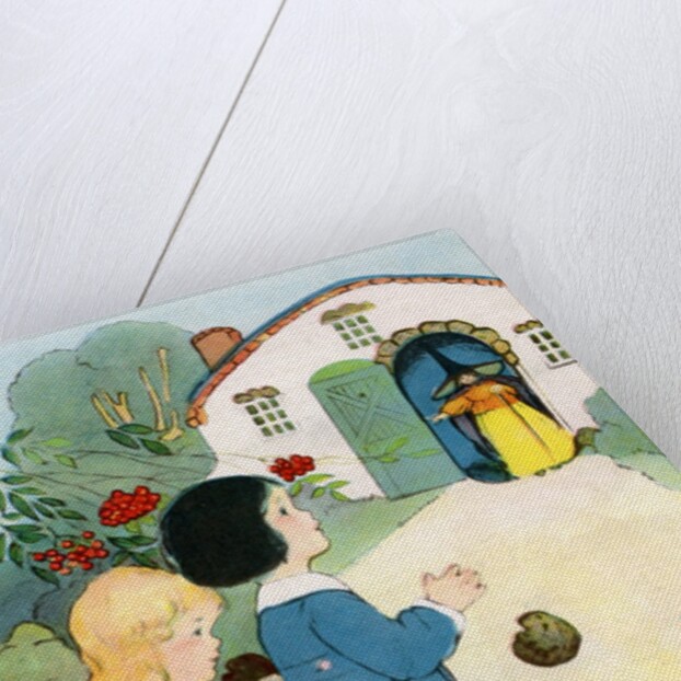 Hansel and Gretel see the witch by Anonymous