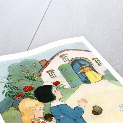Hansel and Gretel see the witch by Anonymous