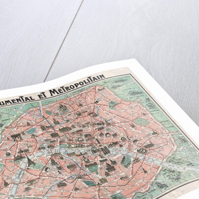 Map of Paris by Anonymous