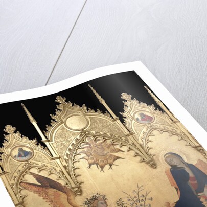 Detail of Annunciation with Two Saints by Simone Martini