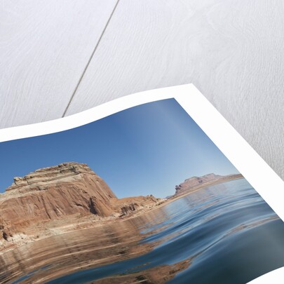 Reflections of red rock canyons of Lake Powell by Anonymous