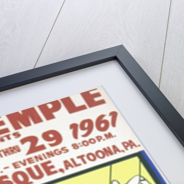 Vintage circus poster with animals and clown by Anonymous