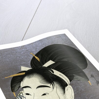 Ase o fuku onna (Woman Wiping Sweat) by Kitagawa Utamaro