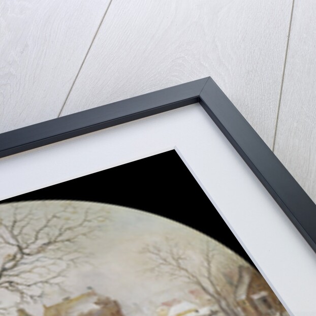 A Winter Scene with Skaters Near a Castle by Hendrick Avercamp