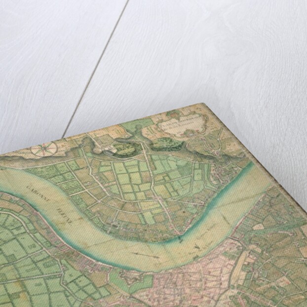 Vintage map of the Bordeaux region of France and its environs by Anonymous