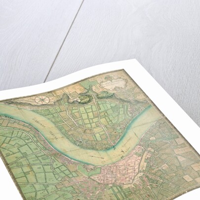 Vintage map of the Bordeaux region of France and its environs by Anonymous