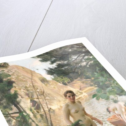 Nudes Swimming in a Lake by Anders Zorn