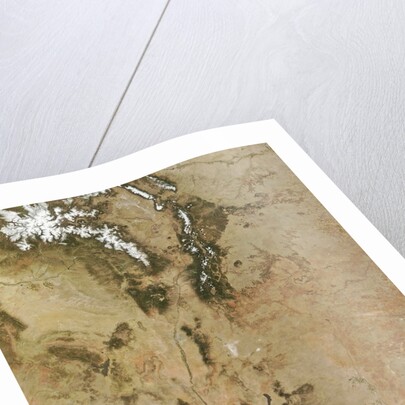 Satellite view of New Mexico, USA by Anonymous