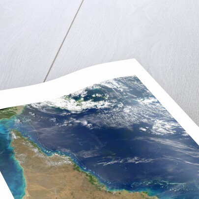 Satellite View of the Great Barrier Reef by Anonymous