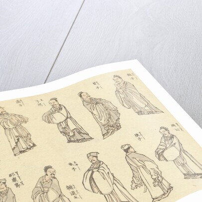 Priests by Katsushika Hokusai