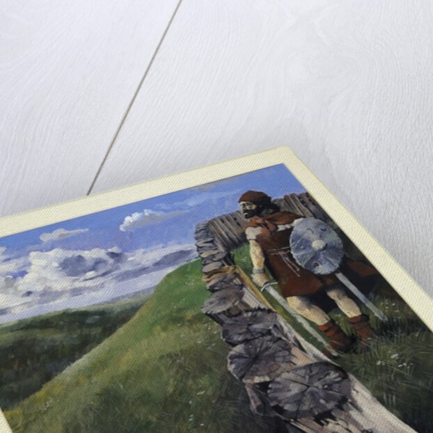 Soldier at Lyddington Castle Hillfort, Leicestershire by Anonymous