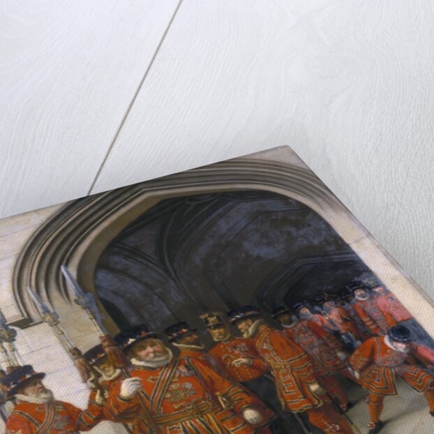 The Yeomen of the Guard Searching the Crypt of the Houses of Parliament by Sir Arthur Temple Felix Clay