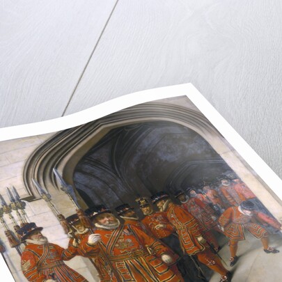 The Yeomen of the Guard Searching the Crypt of the Houses of Parliament by Sir Arthur Temple Felix Clay