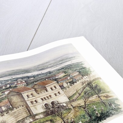 Roman gate at Newgate, City of London by Anonymous