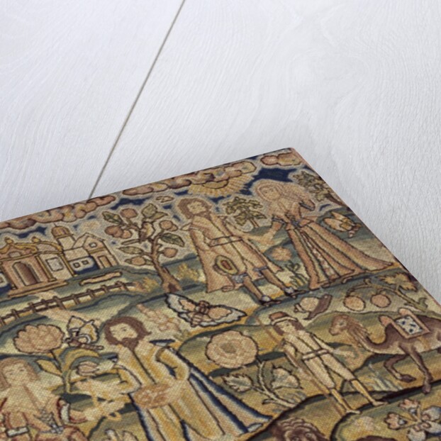 Detail of Stuart period embroidery panel by Anonymous