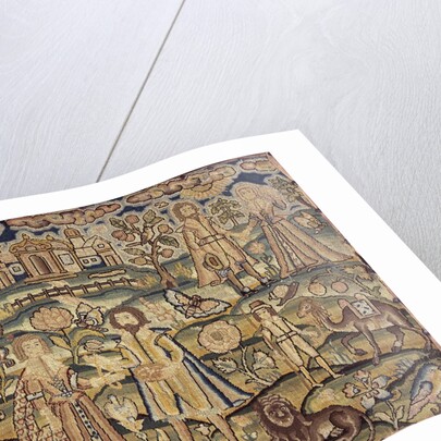 Detail of Stuart period embroidery panel by Anonymous