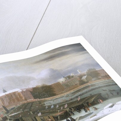 A Frost Fair on the Thames at Temple Stairs by Abraham Hondius