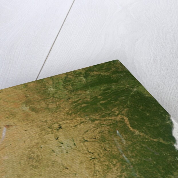 Satellite View of Fires in Texas and Oklahoma by Anonymous