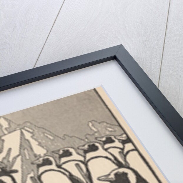 Penguin soldiers by Anonymous