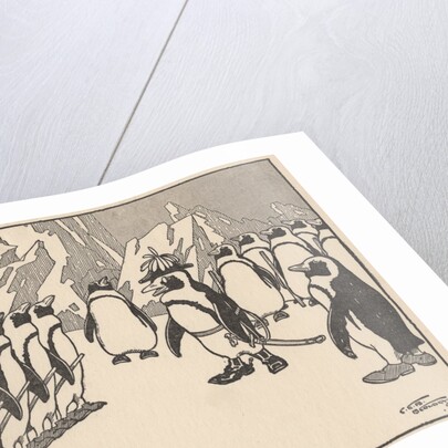 Penguin soldiers by Anonymous