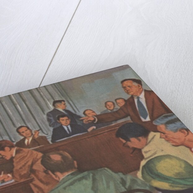 Alger Hiss before House Un-American Activities Committee by Anonymous