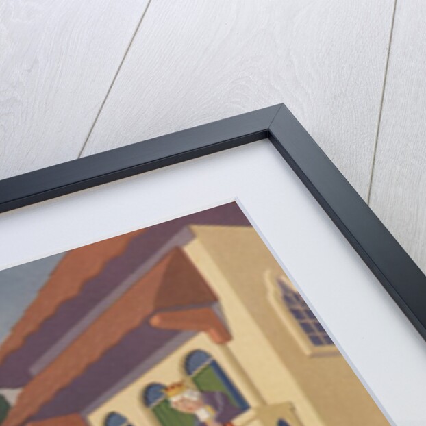 Toy soldiers and horse looking at broken Humpty Dumpty by Anonymous