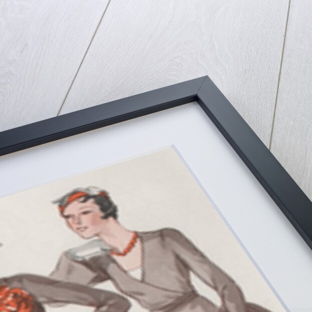 Two women in 1930's fashion by Anonymous