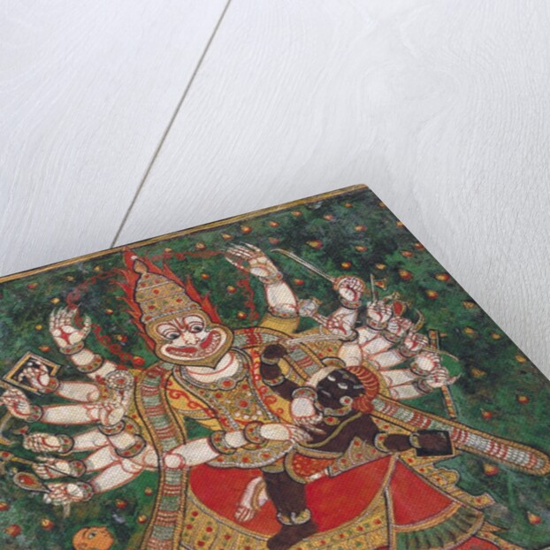 Narasimha Killing Hiranyakashipu, as Prahlada Watches by Anonymous