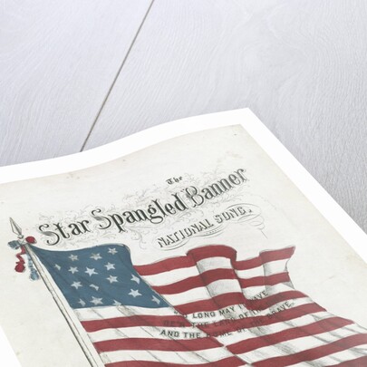 Cover of a musical score of the Star-Spangled Banner by Anonymous